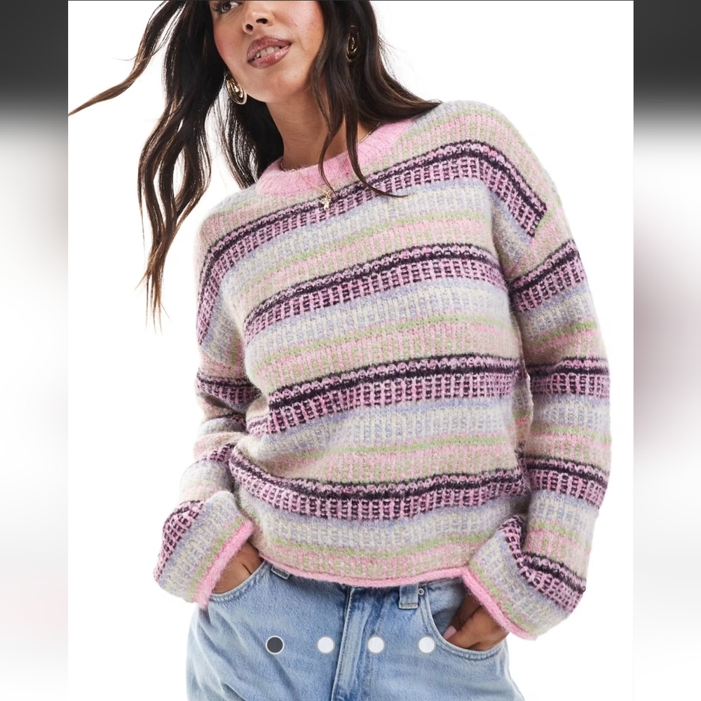 Vero Moda Striped Sweater NWT Sz L